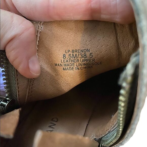 Lucky Brand | Tan Brenon Double Side Zip Ankle Boots  Booties | 8.5 - Picture 5 of 8